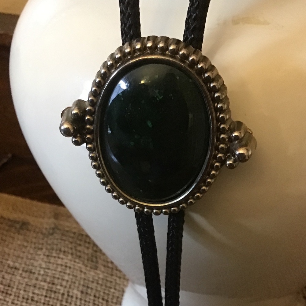 Sodalite bolo tie. Vintage